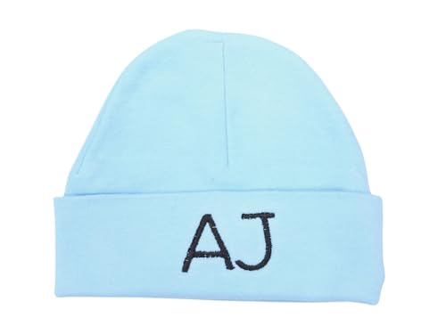 Personalized Baby Beanie with Royal Thread