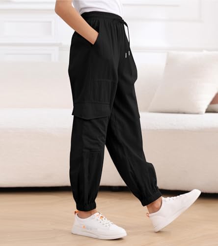 High-Quality Girls Cargo Joggers