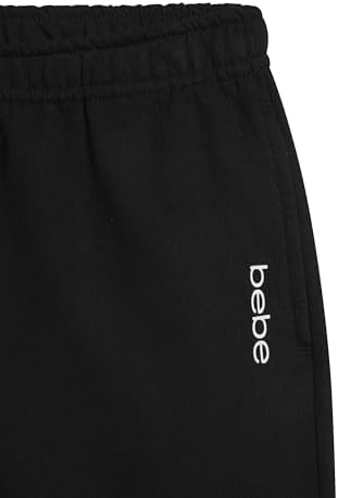 bebe Girls Wide Leg Sweatpants with Pockets