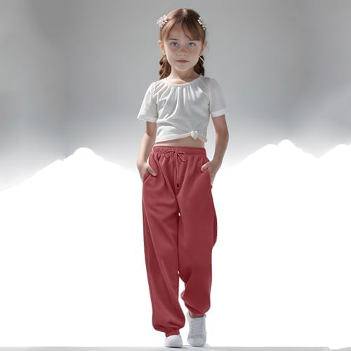 AOREUGL Boys Girls Sad sweatpants casual preppy pants 10-12 years