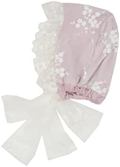 Haute Baby Lilac Mist Handmade Lace Bonnet for Baby Girls Lavender
