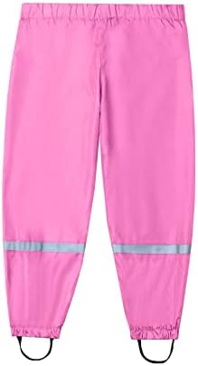Toddlers Rain Pants Waterproof Reflective Rain Wear for Kids