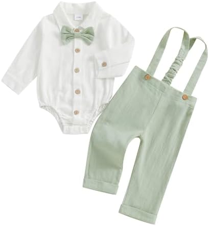 MABABY Baby Boy Romper Set