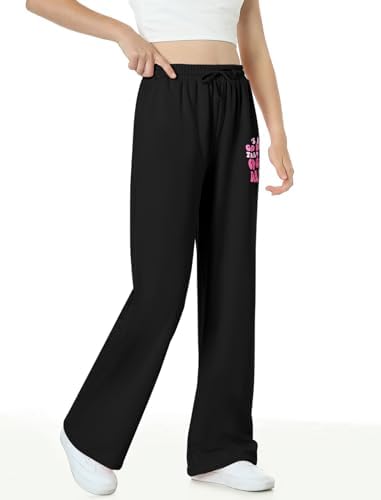 EXARUS Letter Graphic - Girls 3-Pack High-Waisted Joggers
