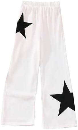 SOLY HUX Girls Star Graphic sweatpants - Soft Stretchy High Waist