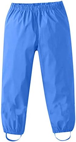 Toddler Waterproof Rain Pants with Hood for Kids
