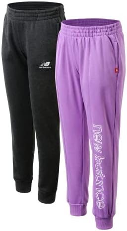 New Balance Girls Fleece Sweatpants - Active Joggers
