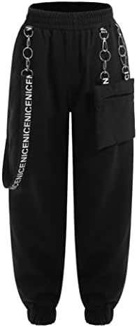 Girls Casual Cargo Jogger Pants Loose Street Jazz Hip Hop Dance Sweatpants
