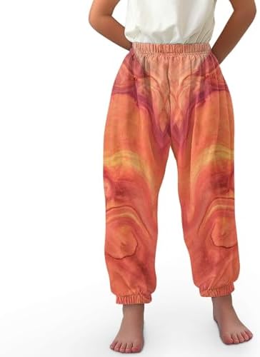 TENMET Little Kids Bohemian Beach Yoga Pants - Fun for Ages 3-10