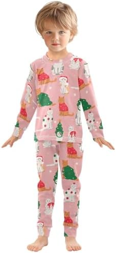 WIFIU 2 Piece Long Sleeve Pajama Set for Kids