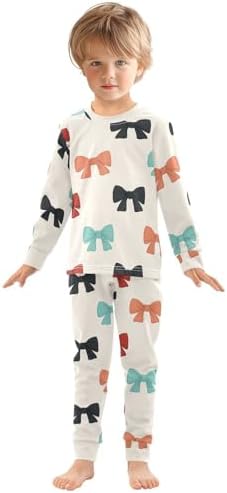 WIFIU Soft Cotton Pajama Set for Girls 18M-8Y