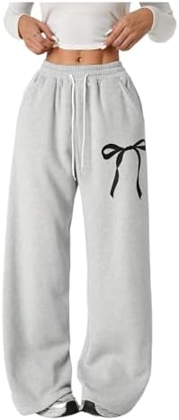Verdusa Girls Bowknot Baggy Sweatpants