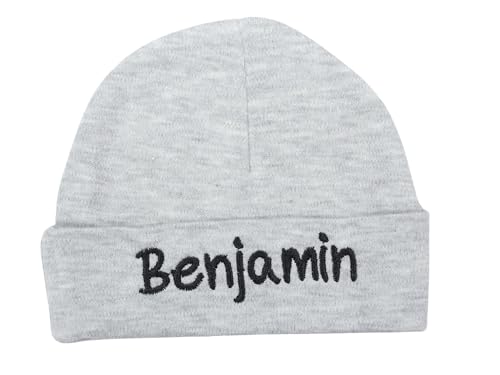 Personalized Baby Boy Beanie Hat with Royal Thread Coming Home Outfit