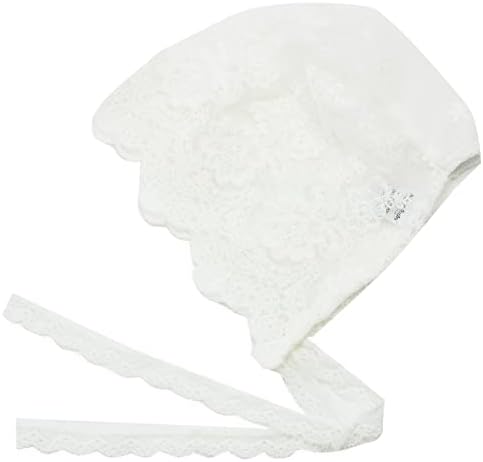 White Lace Bonnet for Baby