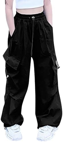 Elastic High-Waisted Drawstring Winter Pants for Girls