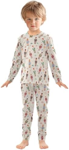 Pajama Sets Soft Cotton Spandex Sleepwear for Girls 18M-8Y