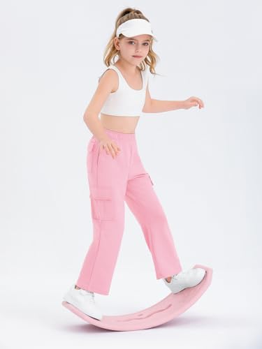 Wide Straight Leg Cargo Pants for Girls and Kids 5-14