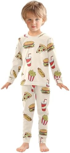 WIFIU Pajama Sets Long Sleeve Top and Pants 2-in-1