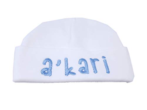 New Baby Boy Personalized Beanie Hat with Royal Thread Coming Home Outfit