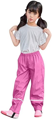 Toddlers Rain Pants Waterproof Reflective Rain Wear for Kids