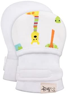 Adjustable Animal Print Hand Mittens for Newborns