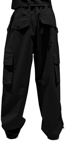 Y2K Cargo Parachute Pants for Girls 5-14