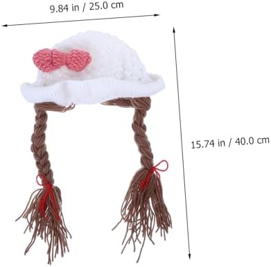 Stylish Knitted Bowknot Hat for Newborn Girls