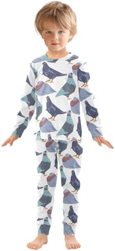 WIFIU Long Sleeve Pajama Set for Kids