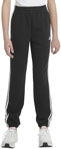 ADIDAS Girls Cotton Fleece Joggers Stretch Comfort and Style