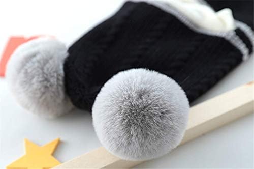 MioCloth Cute Toddler Baby Knit Hood Hat Fleece Lining Skull Cover Caps