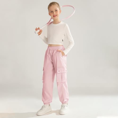 Ninobebe Girls Cargo Jogger Pants