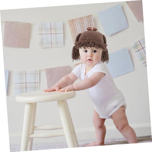 Veemoon Handmade Baby Knitted Winter Warm Braided Hat for Girls