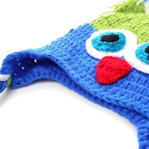 Crocheted Owl Baby Hat - Winter Photography Prop