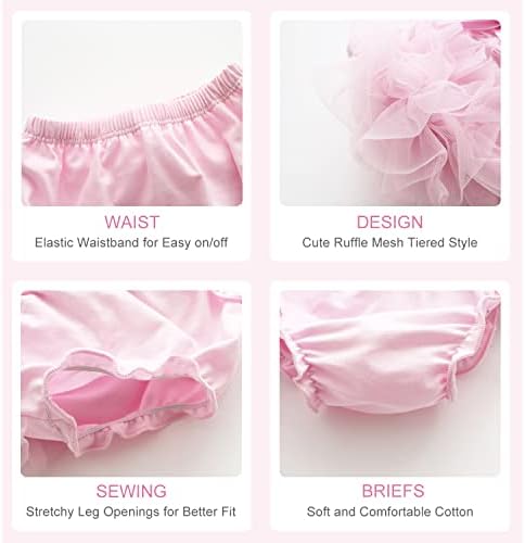 DOOVID Baby Bloomers Diaper Covers for Girls 1