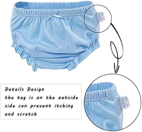 Cute Baby Diaper Covers for Girls - 4 Piece Set with Ruffle Design
