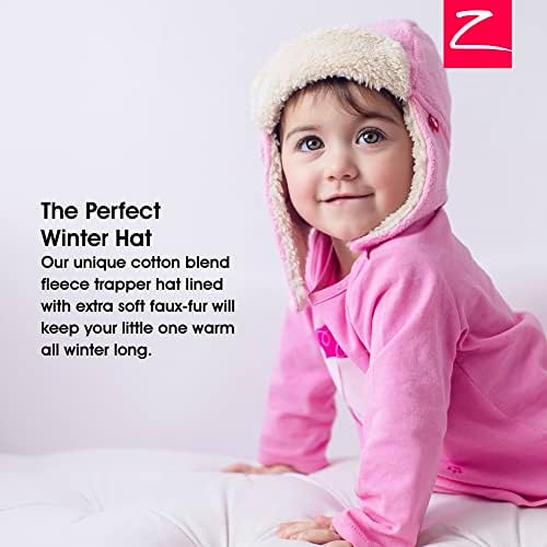 Zutano Cozie Fleece Unisex Toddler and Baby Trapper Hat