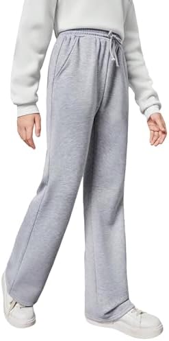 RoseSeek Girls Wide Leg Sweatpants for Gym and Casual Wear