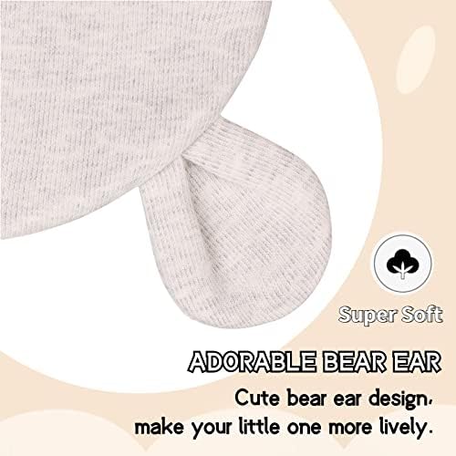 Snug Bear Ear Baby Hat for 0-6 Months