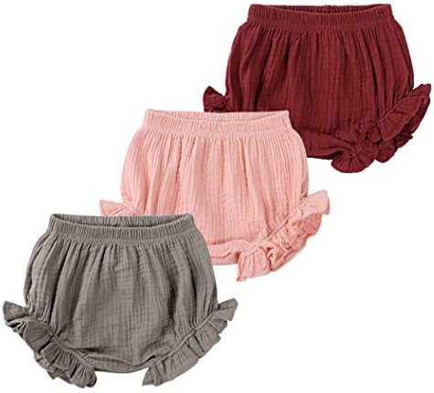Perfect 3-Pack Cotton Linen Bloomer Shorts for Infants and Toddlers