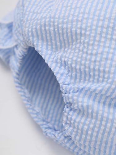 Cute Diapers Soft Breathable Ruffled Plaid Bloomers for Newborns