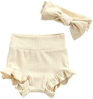Lefyira - Soft Elastic Baby Bloomers with Ruffle Top