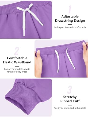 Resinta 3-Pack Toddler Boys Girls Sweatpants
