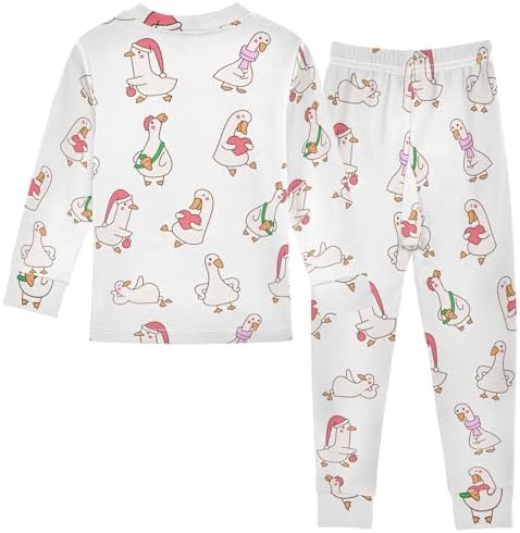 WIFIU Pajama Sets for Kids Soft Cotton Spandex Sleepwear Ages 18M-8Y