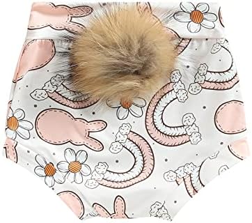 Easter Bunny Kids Outfit Cute Rabbit Print Shorts for Infants