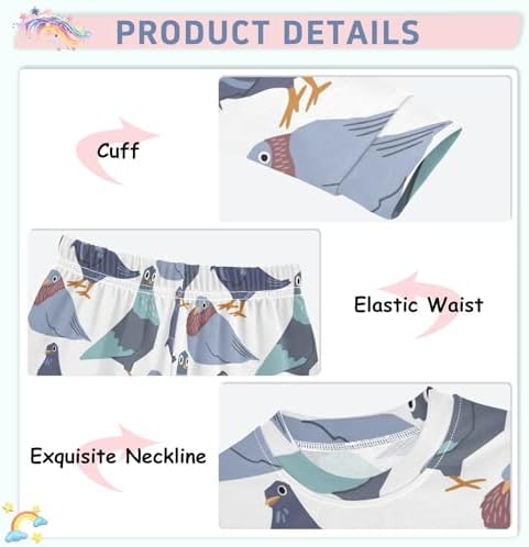 WIFIU Long Sleeve Pajama Set for Kids
