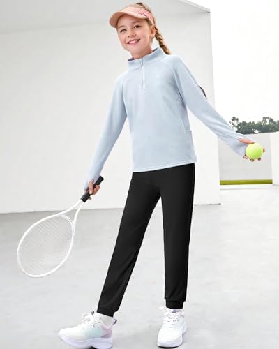 HASMES Girls Joggers Comfortable Durable - Ages 6-14
