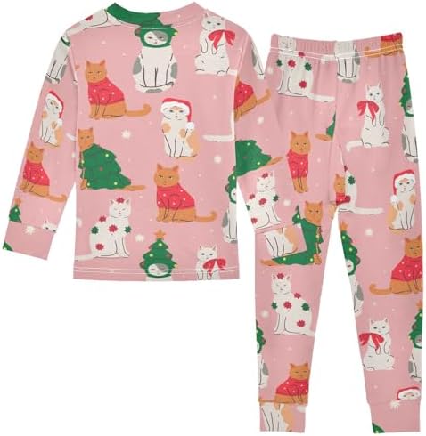 WIFIU 2 Piece Long Sleeve Pajama Set for Kids