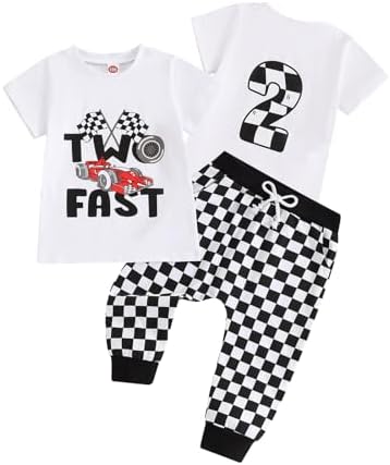 Durable Race Car Outfit for Baby Boys