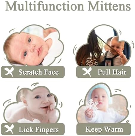 Zsedrut No Scratch Baby Mittens