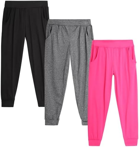 Sweet Hearts - 3-Pack Performance Jogger Pants with Pockets